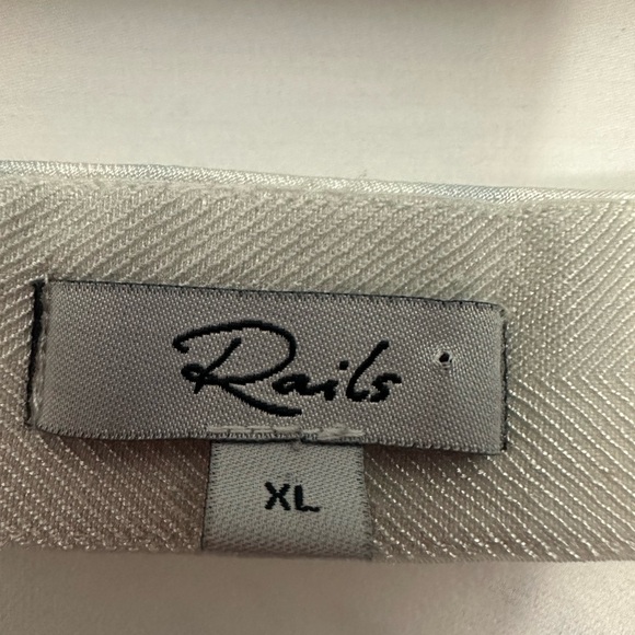 Rails Anya Skirt In Blue Tide Size XL Maxi Satin Crepe High Rise Pull On - Picture 4 of 7